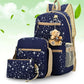 Canvas Shoulder School Bag Backpack Travel Satchel Rucksack Handbag