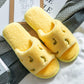 Cute Cotton Slippers In Autumn and Winter Indoor Warm Flat Shoes Comfortable Soft-soled Shoes Soft and Fluffy