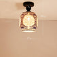 Chinese Chandelier Balcony Lantern Chandelier Creative Restaurant Chafing Dish Shop Ceramic Lamp