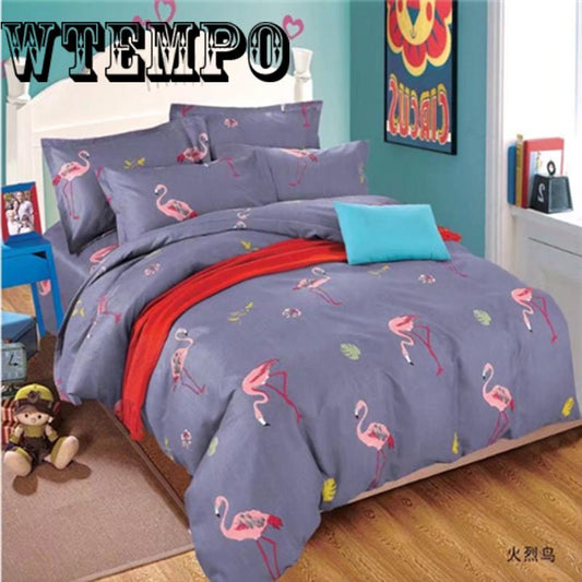 Bed Linen Set Sheet Pillowcase&duvet Cover Set Bedclothes Leaf Cover Home Bedding Sheet Set