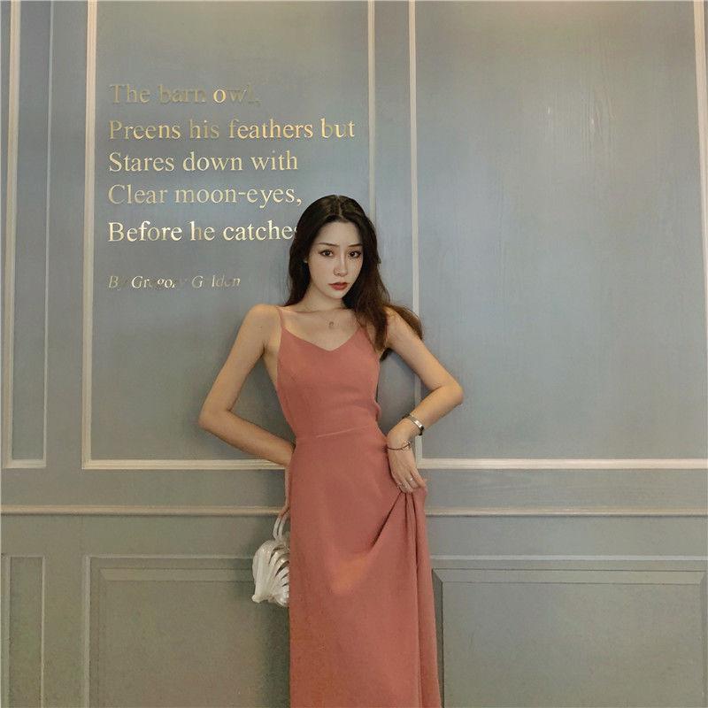 Hong Kong Style Female Summer Cold Wind Retro Temperament  Dress