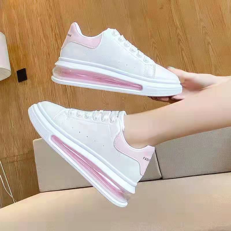 Women's Small White Shoes Casual Sports Shoes Air Cushion Thick-soled Height-increasing Shoes Spring and Autumn Student Shoes