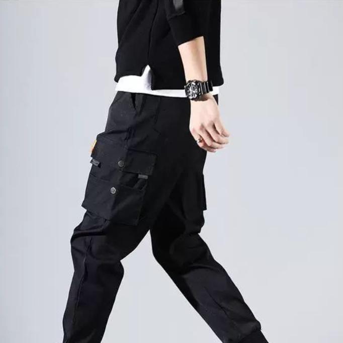 Men's Leggings Overalls, Trendy Brand Student Sports Pants, Men's Pants, Nine-point Pants, Casual Harem Pants