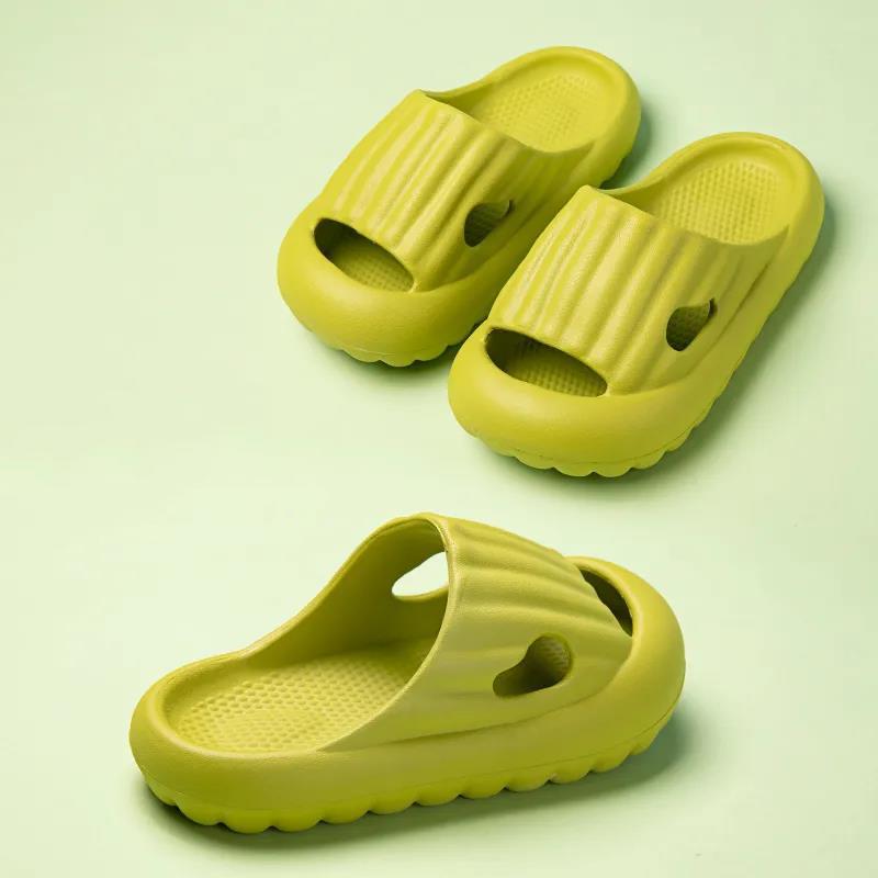 Children's Solid Color Slippers In Summer Boys and Girls Baotou Antiskid Indoor Home Soft Bottom Non Slip Casual Slippers