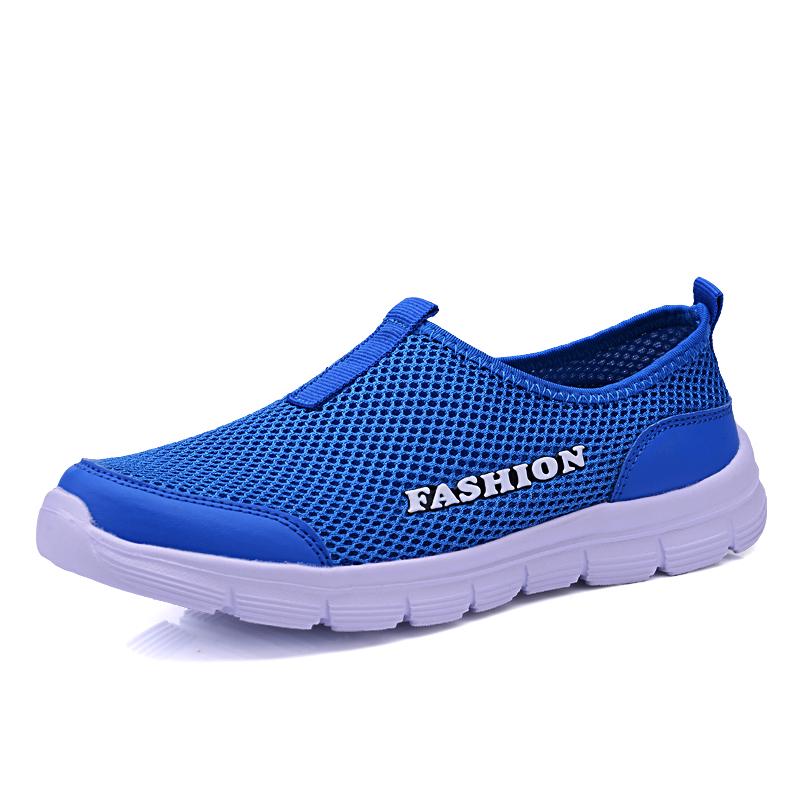 Men and Women Summer Shoes Air Mesh Casual Shoes Lightweight Breathable Water Slip-on Men Sneakers