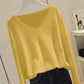Winter Loose Long-sleeved V-neck Sweater Women Warm Sexy Sweatshirts Bottoming Shirt Women