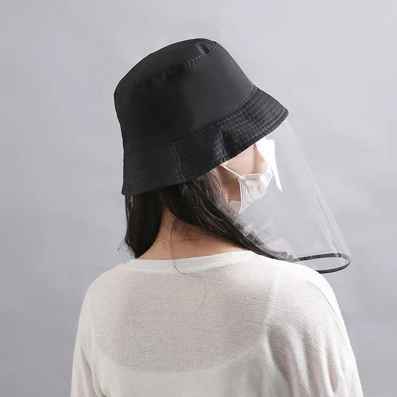 Anti-dropping Fisherman's Hat Protective Cap Anti-oil Fume and Dust-proof Full Protective Cover Sunscreen Isolation Face-covering Hat