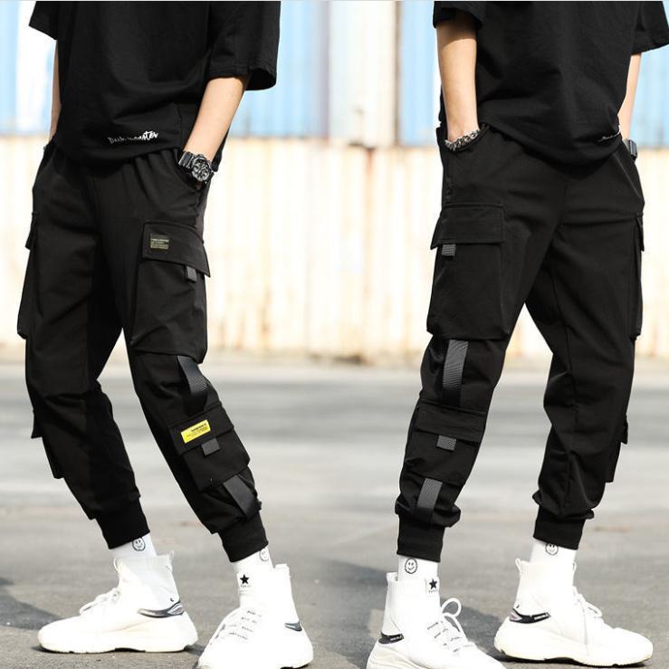 Men's Leggings Overalls, Trendy Brand Student Sports Pants, Men's Pants, Nine-point Pants, Casual Harem Pants