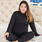 Adding Fertilizer To Increase Thermal Underwear Women's Extra Fat Pajamas Plus Size Autumn Clothes Long Pants Suit Bottoming Shirt