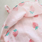 Newborn Infant Baby Girls Clothes Straps Strawberry Print Romper Sunsuit Hat Bodysuit Romper Baby Babykleding