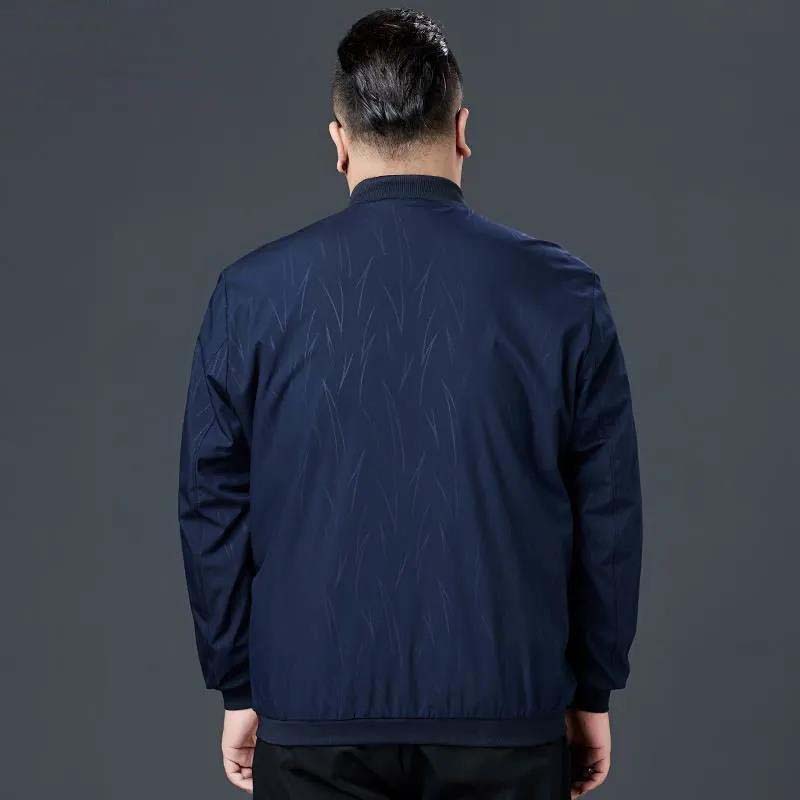 Spring and Autumn Large Size Loose Men's Autumn Middle-aged Fat Casual Jacket Thin Coat