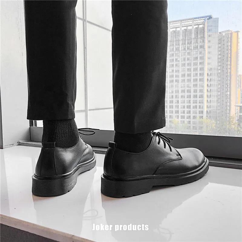 Youth Casual Suit Small Leather Shoes Men's Trend Business Suits Summer Breathable New Men's Shoes