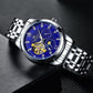 Brand Luxury Mechanical Men Watches Skeleton Automatic Waterproof Self-winding Clock Stainless Steel