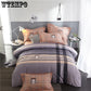4 Pcs Set Pillowcase Soft Comfortable Bedding Set Home Quilt Cover Set Queen King Size