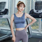 Women Front Zip Sports Bra Push Up High Impact Wireless Padded Tank Top for Running Fitness Workout