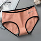 4-pack Japanese Antibacterial Briefs Women's Korean Style Cotton Underwear Sexy Mid-waist Breathable Thin Large Size Briefs