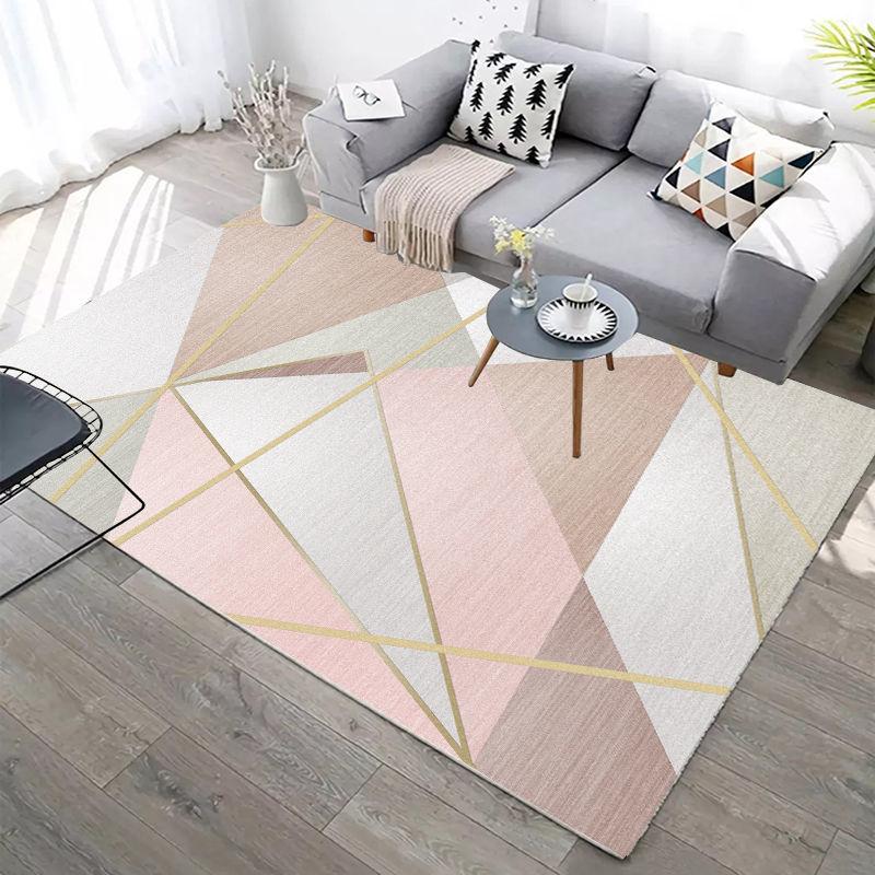 Nordic Carpet Living Room Large Area Floor Mat Room Bedroom Bedside Full Floor Entry Floor Mat Household Washable Large Size Carpet