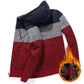 Autumn and Winter Cardigan Hooded Sweater Men's Color Matching Loose Long-sleeved Sweatshirts Men's Sweater Coat