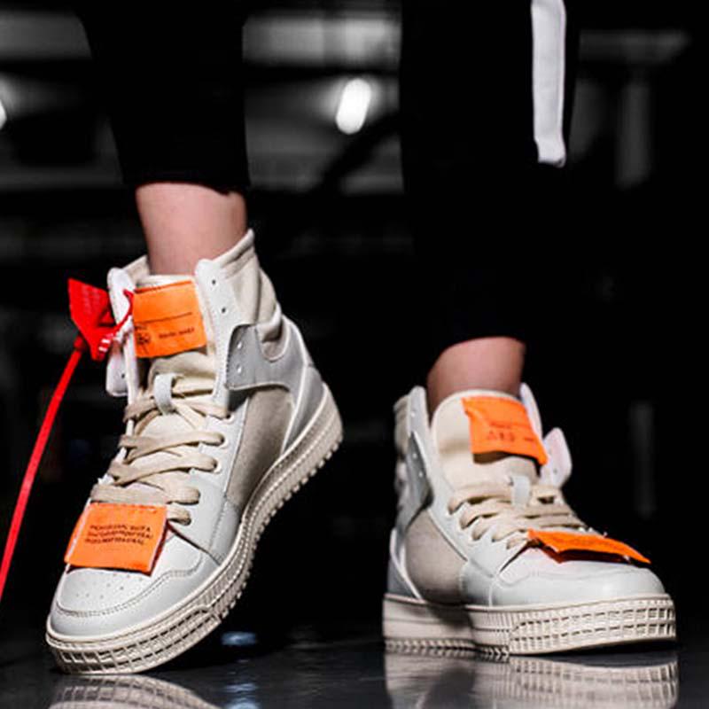 Plus Size39-45 Men Sneakers Leather Breathable Breathable Non-slip and Wear-resistant Leather