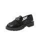 Women's British Style Leather Shoes Summer Thin Breathable Mesh Women's Single Shoes One-step Loafers