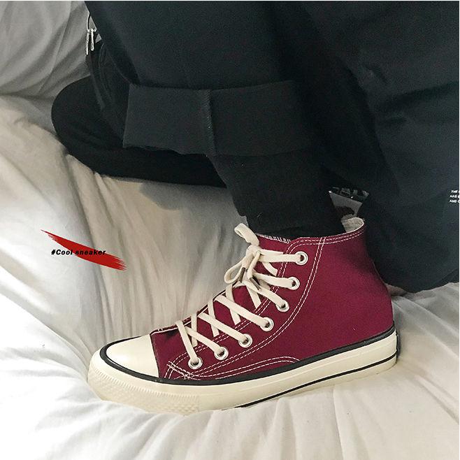 Fashion Men Canvas Shoes Trend Plat Shoes Comfortable Breathable High Quality Thick Bottom Vulcanized Shoes Men