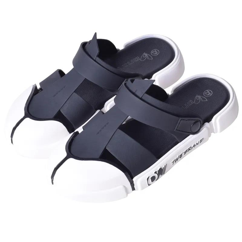 Men's Sporty Sandals for Driving Outside Drifting on The Beach Breathable Hole Shoes Slippers