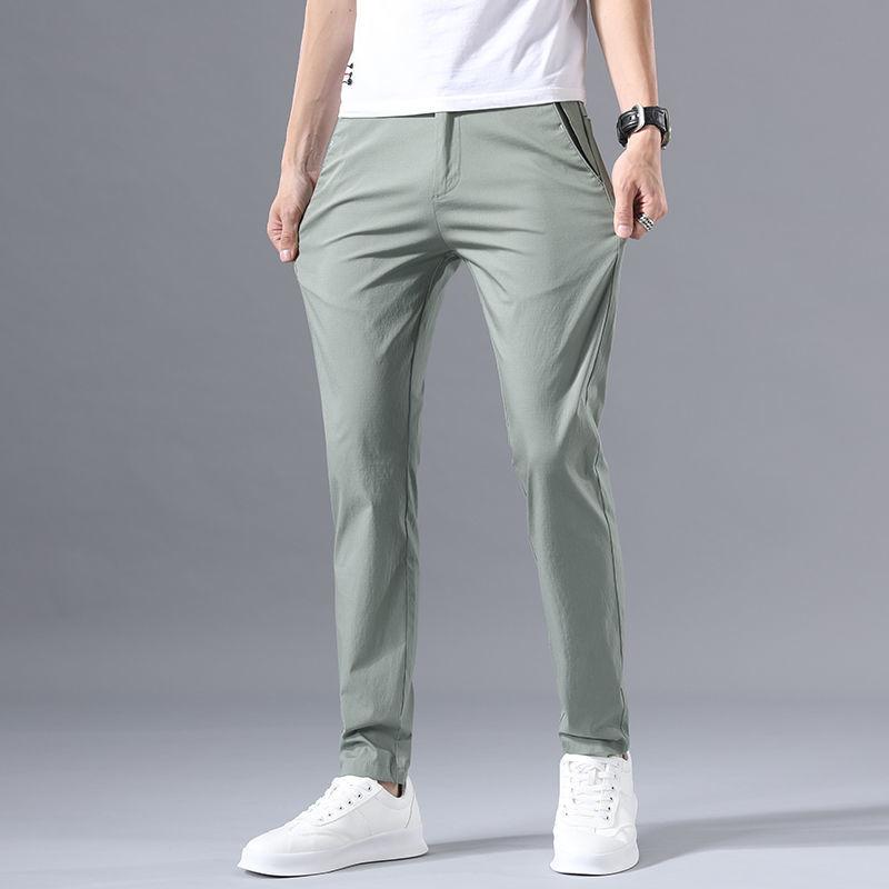 Spring Casual Pants Men's Slim Straight Trousers Youth All-match Men's Trousers