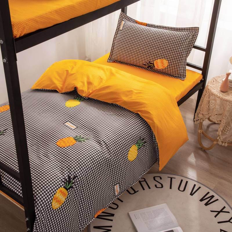 Three-piece Cotton Bedding Student Cotton Bed Linen Quilt Cover Pillowcase Single Dormitory Bedding