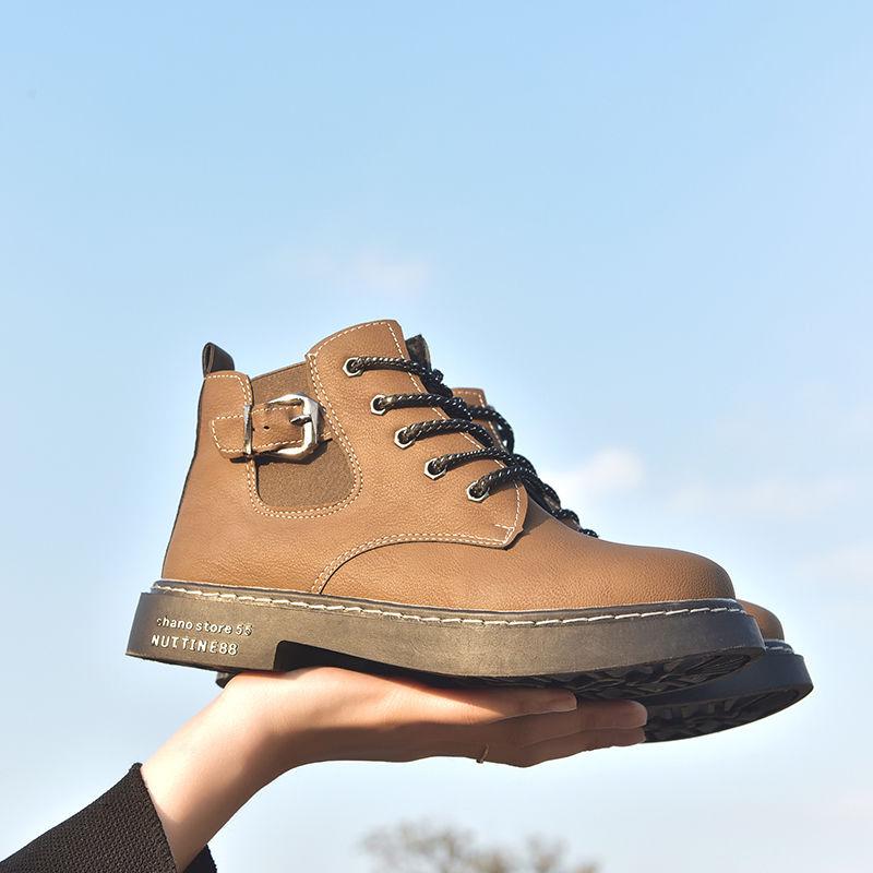 Retro British Style Martin Boots Women's Autumn and Winter Boots Flat Motorcycle Shoes Women's Boots