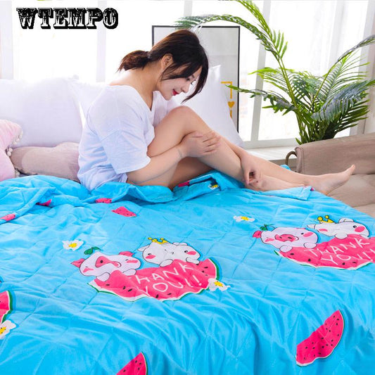 Fashion Home Supplies Thin Quilt Blanket Comfortable Summer Cool By Air Conditioning