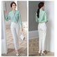 Chiffon White Shirt Female Design Sense Niche Long-sleeved Professional Shirt Suit with Shirt Fabric Light and Breathable Professional Work Wear Shirt