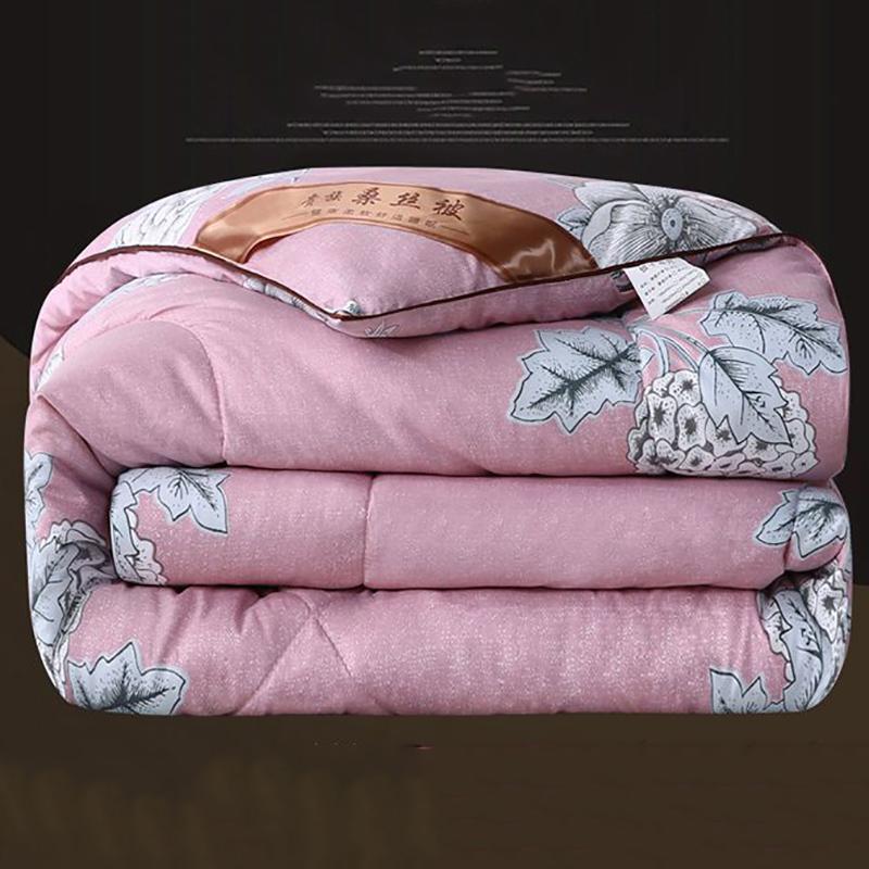 Skin-friendly Mulberry Silk Quilt Single and Double Summer Air-conditioning Quilt Spring and Autumn Quilt Warm Winter Quilt