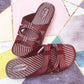 Ladies Slippers Summer Non-slip Home Shoes Flat Soft Middle-aged and Elderly Indoor Bathing Shoes