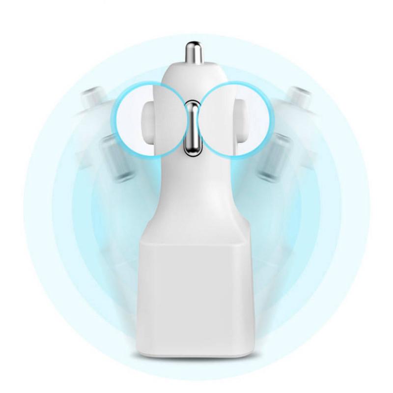 Anion air purification car charger intelligent fast one drag three lines to remove odor formaldehyde