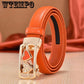 Genuine Leather Belts for Women Automatic Buckle Waist Belt for Jeans Pants Designer Waist Belt