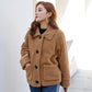 Women's Granular Fur Imitation Coat Thickened Small Grain Fur Integrated Loose Short Winter Coat