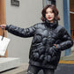 Down Cotton Jacket Winter Loose Korean Color Glossy No-wash Stand Collar Short Cotton Jacket Suitable for Women