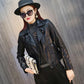 Short Women's Leather Jacket Autumn and Winter Large Size Washed Ladies Pu Leather Jacket Motorcycle Leather Jacket