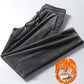Autumn and Winter Corduroy Loose  Casual Trousers Men's Plus Velvet Thick Straight Pants