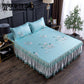 Bed Fitted Sheet Pillowcase Set Ice Silk Cool Bed Mat Summer Bed Sheet