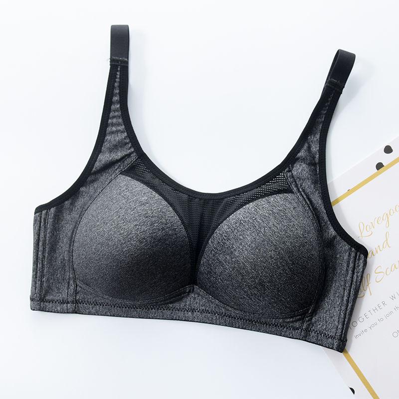 No Steel Ring Tube Top Bra Ladies Thin Cotton Vest Gather Underwear Mother Middle-aged and Elderly Breathable Large Size Bra