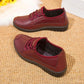 Women's Cotton Shoes Winter Leather  Waterproof Cloth Shoes Fleece Warm Cotton Boots