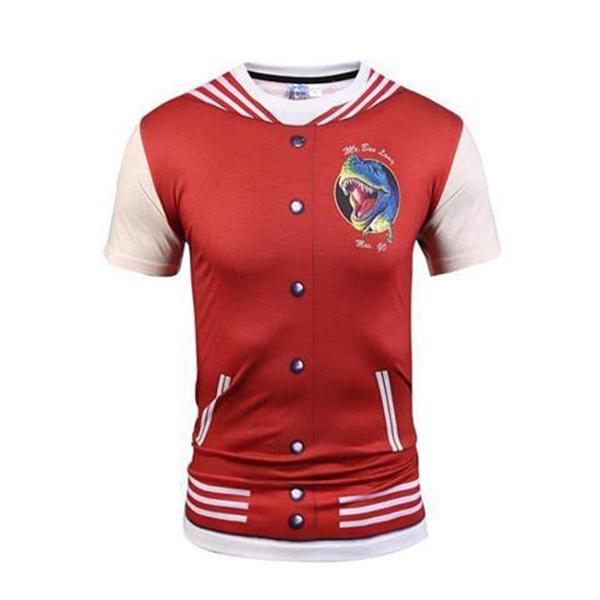 T-shirt top 3D stereo T-shirt half-sleeved clothes summer men's round neck short sleeve