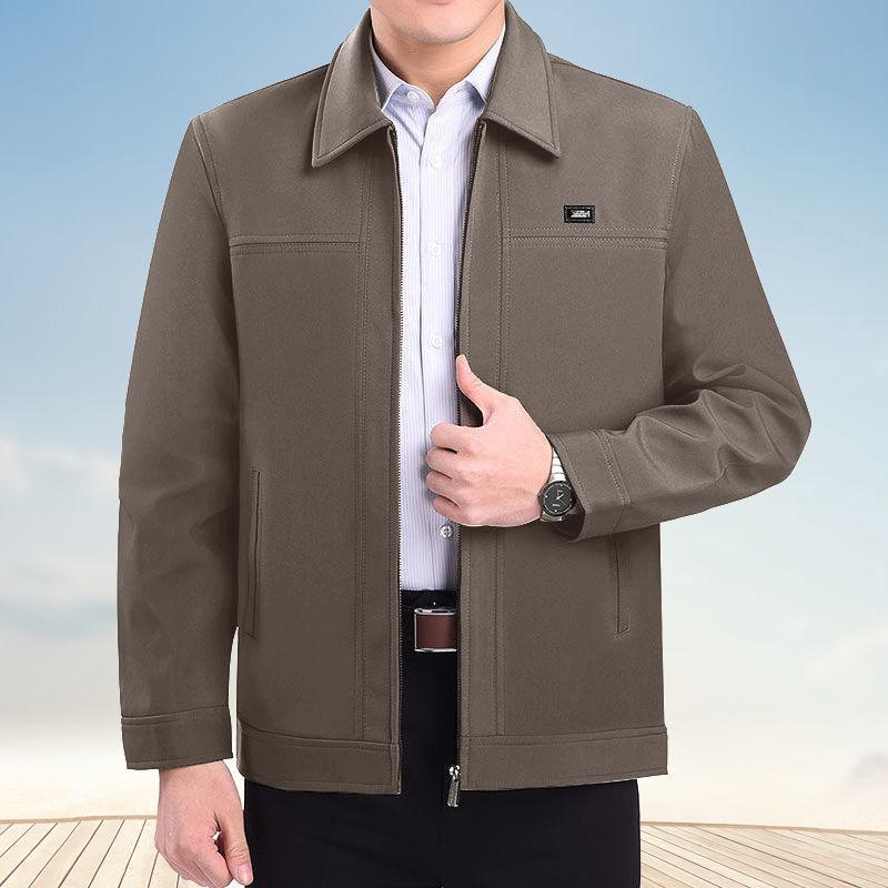 Middle-aged and Elderly Jacket Autumn and Winter Men's Middle-aged Jacket Dad Men's Clothing