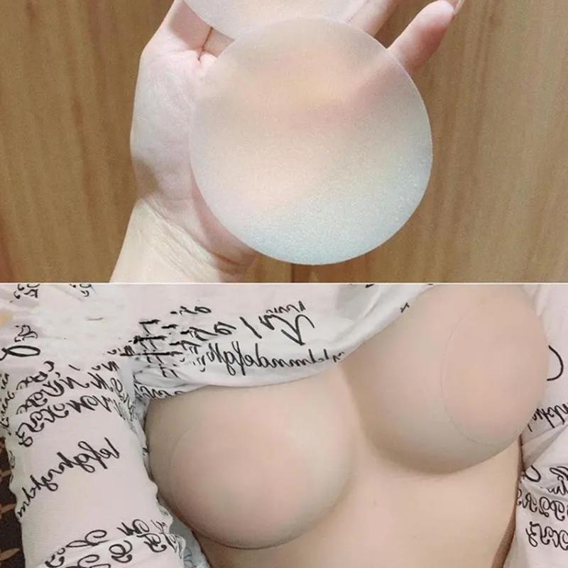 Women's Solid Silicone Nipple Patch Breathable Areola Patch Invisible Breast Patch Waterproof Sweatproof Insert Breast Pads Push Up Bra Pads Underwear