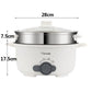 1000W Stainless Steel Electric Heat Pot Wok Non-stick Pot Porridge Pot with Steamer for Family 26cm
