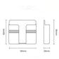 3pcs Wall Mount Stand Phone Socket Phone Charging Holder Bracket Mounted Organizer