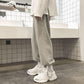 Spring and Summer Trend Trousers Men's Wide-leg Pants Loose Straight Casual Pants Tie-foot Sports Pants Male Student Pants
