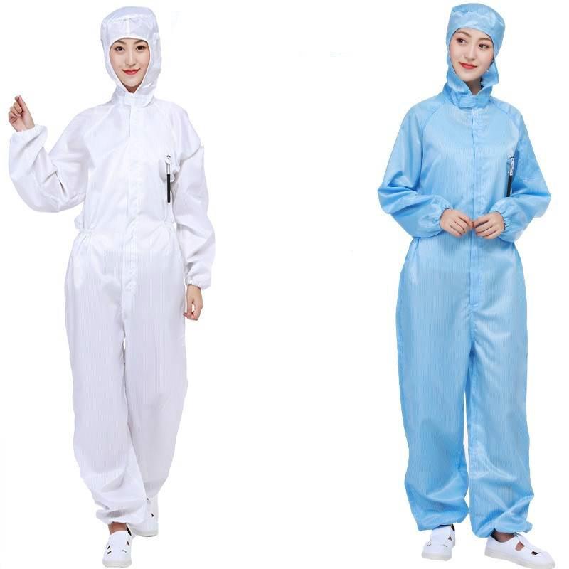 Protective clothing can be repeatedly washed Clean room suit Hooded dustproof split anti-static