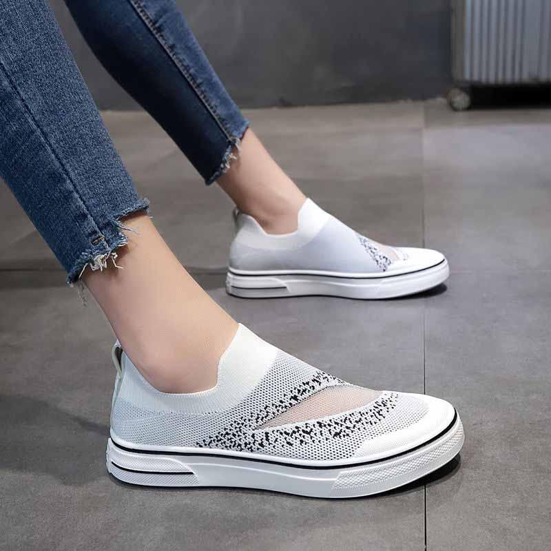 Size 35-40 Summer Women Breathable Mesh Sneakers Students Running Basketball Shoes Shockproof Non-slip Skate Shoes